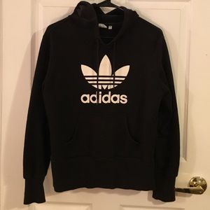 Black trefoil adidas hoodie